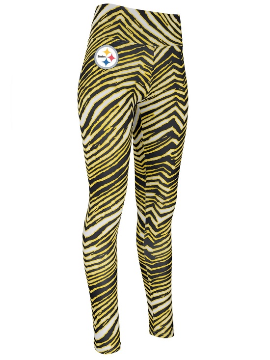 Zubaz Pants - Zubaz NFL Women’s Size L Basic Zebra Print Legging Pittsburgh Steelers NWT